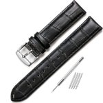 iStrap 20mm Genuine Calf Leather Watch Band Alligator Grain Padded