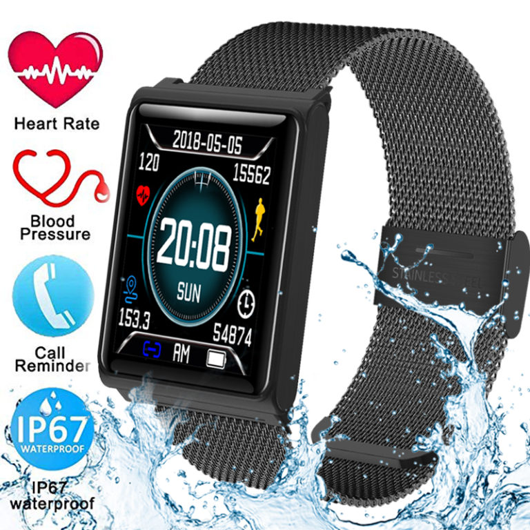 Fitness Smart Watch Men Women Heart Rate Monitor Waterproof