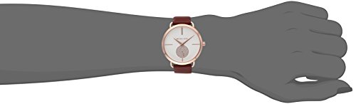 Michael Kors Women's Portia Watch Stainless Steel Analog-Quartz Leather Calfskin Strap, red, 16 (Model: MK2711 1 Michael Kors Women's Portia Watch Stainless Steel Analog-Quartz