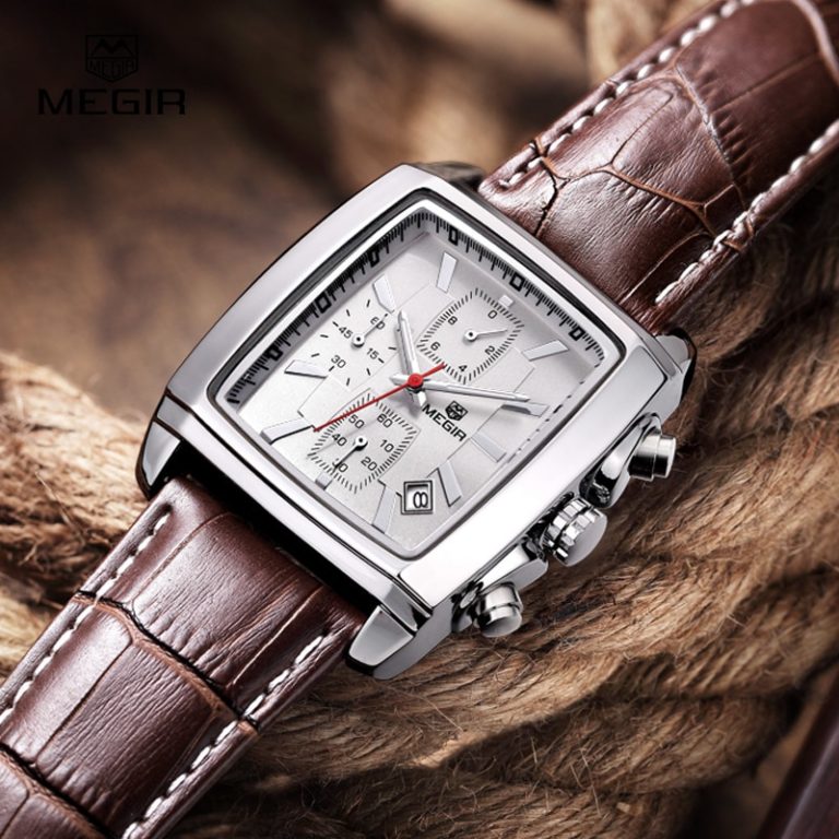 megir fashion casual military chronograph quartz watch men luxury waterproof analog leather wrist watch man free shipping 2028 2 megir fashion casual military chronograph quartz watch