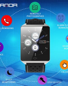 SANDA Bluetooth Smart Watch Men Waterproof Touch Screen Heart rate