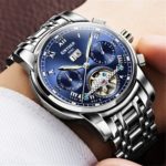 Kinyued Skeleton Tourbillon Mechanical Watch – Stylish Automatic Timepiece for Men
