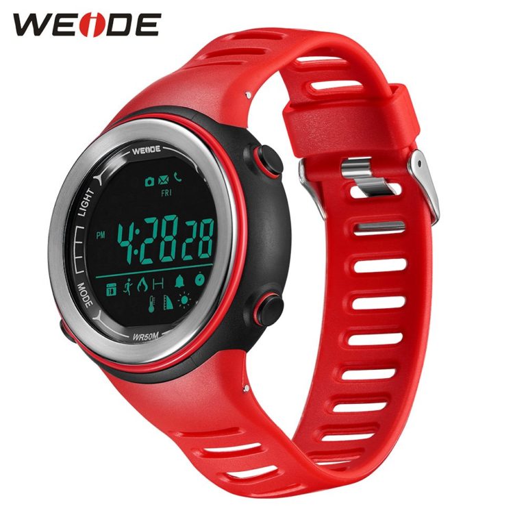 WEIDE Bluetooth Smartwatch Sport Digital Silicone Strap Clock 5ATM Waterproof for IOS Iphone Men Android Phone Relogio Masculino WEIDE Bluetooth Smartwatch Sport Digital Silicone Strap Clock