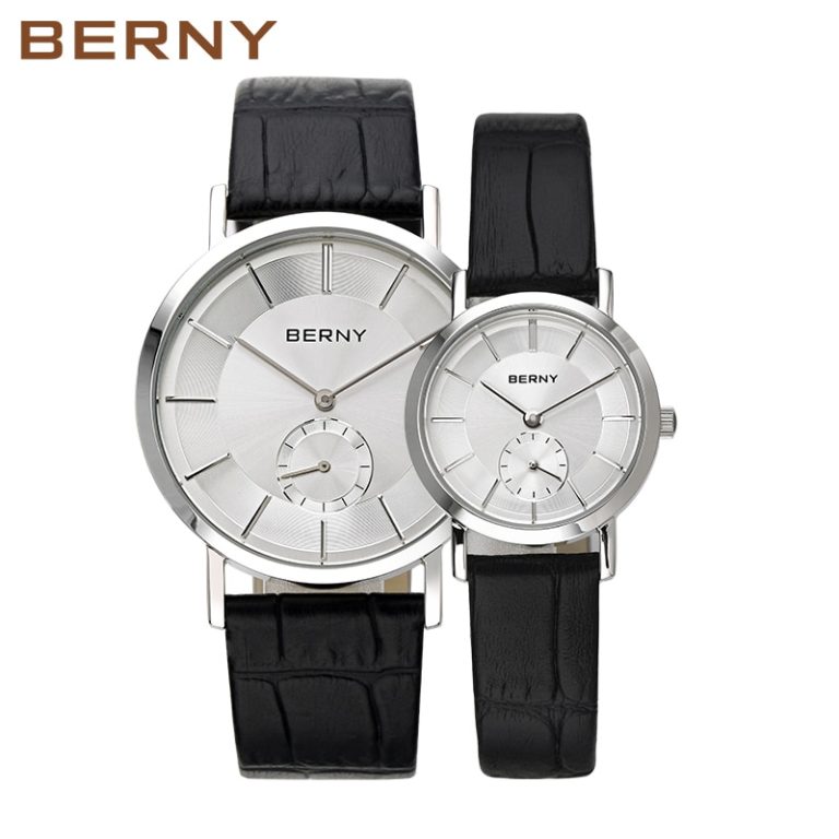 2017 Luxury Brand BERNY Couple Lovers Watches Men Women Fashion Leather Quartz Wrist Watch Casual Waterproof Lover Watches 2747 1 2017 Luxury Brand BERNY Couple Lovers Watches Men Women Fashion Leather