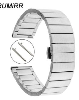 Quick Release Stainless Steel Band for Pebble Time Round Men Huawei Watch