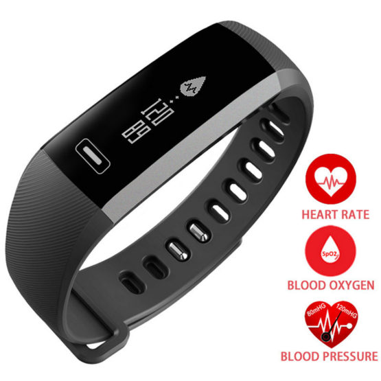 Smart Digital Wrist Watch Band Heart rate Blood Oxygen Pressure