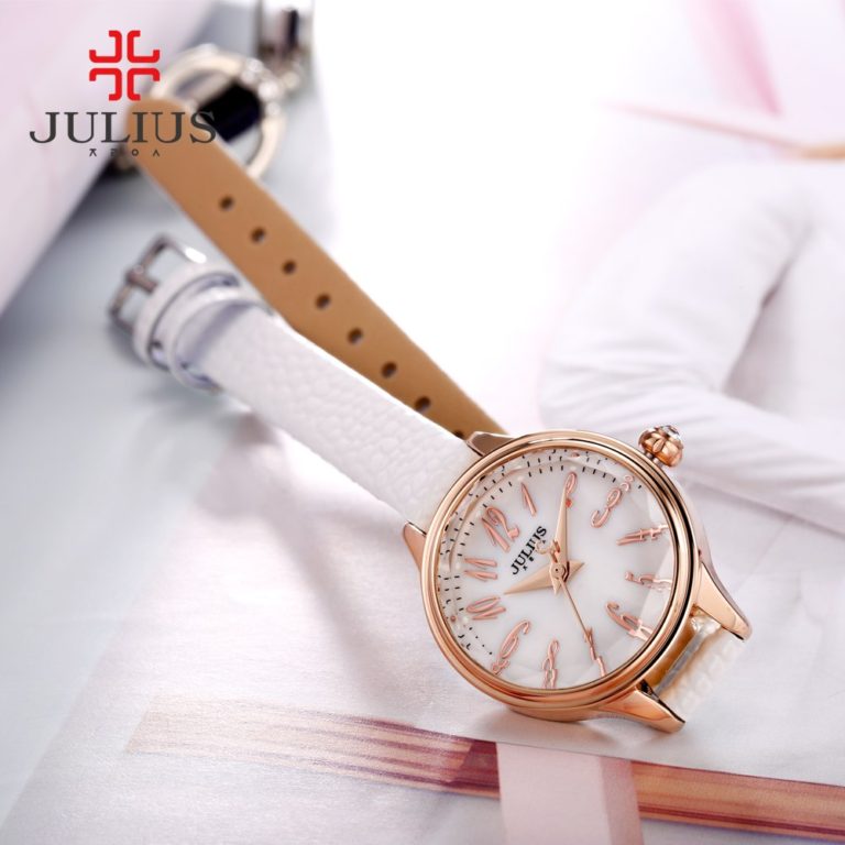 JULIUS 2018 Winter New Crocodile Genuine Leather Strap Rose Gold Watches Women Lady Fashion Dress Wrist Watch Hours Clock JA-932 2 JULIUS 2018 Winter New Crocodile Genuine Leather Strap Rose Gold Watches