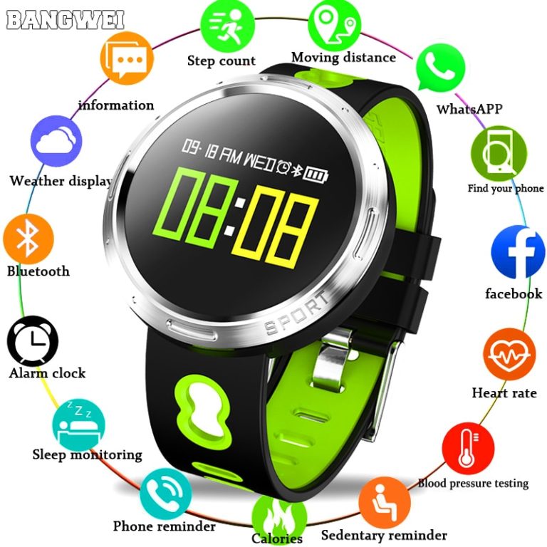 BANGWEI Smart watch IP67 waterproof Activity Fitness tracker Heart rate blood pressure monitor Sport Men women smartwatch +box 1 BANGWEI Smart watch IP67 waterproof Activity Fitness tracker Heart rate