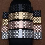 New arrival men lady 20mm 22mm 24mm Watchband straps Gold Rose gold Black