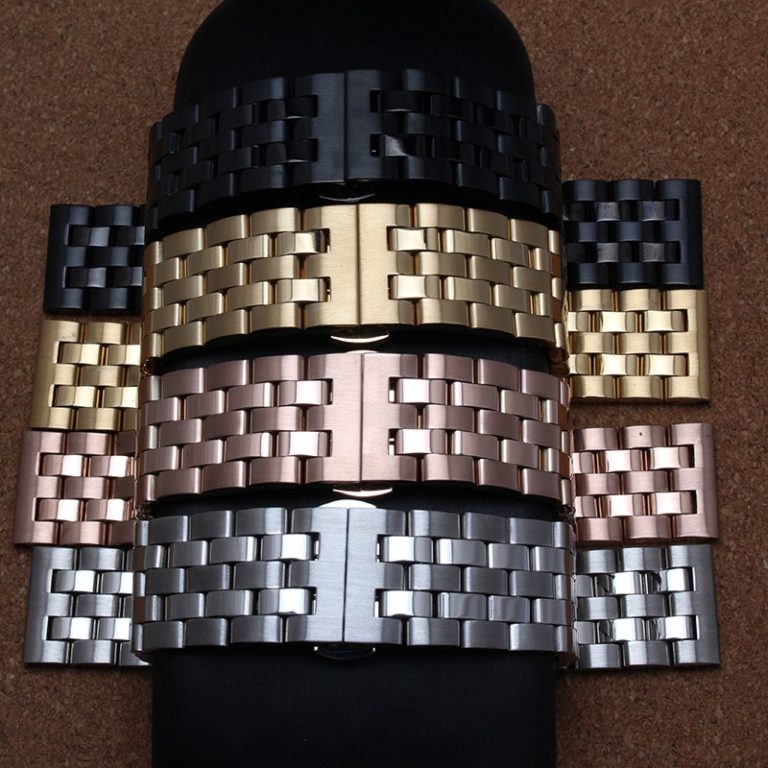 New arrival men lady 20mm 22mm 24mm Watchband straps Gold Rose gold Black