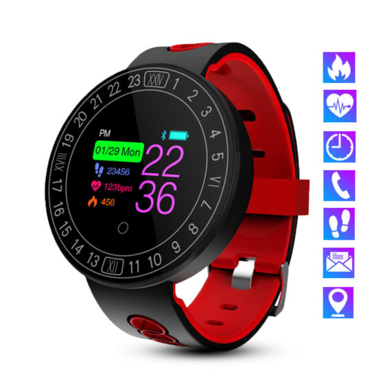 Bluetooth Smart Watch Men Women IP68 Waterproof Pedometer Blood Pressure