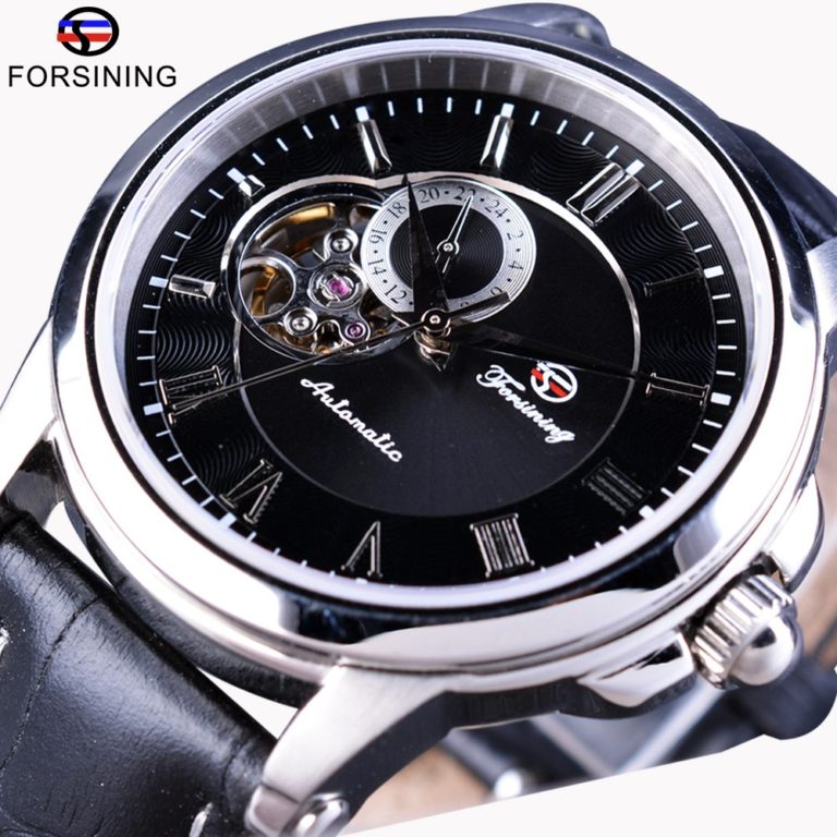 Forsining Men Watch Skeleton Fashion Design Casual Top Brand Luxury Genuine Leather Automatic Self-Winding Wrist Watch Clock Men Forsining Men Watch Skeleton Fashion Design Casual Top Brand Luxury