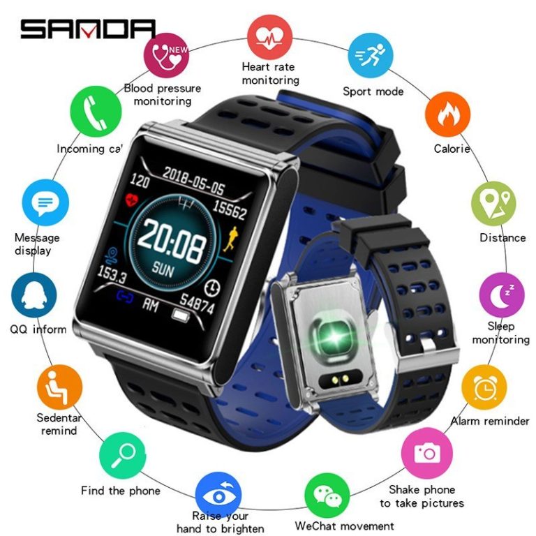 New Smart Watch Men SANDA Sport Watch Men Bluetooth Heart Rate Monitor Smartwatch Women Touch Screen IP67 Waterproof IOS Android New Smart Watch Men SANDA Sport Watch Men Bluetooth Heart Rate Monitor