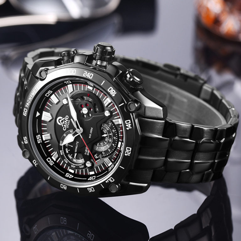 CAINO Men's Fashion Business Sports Watches Top Brand Luxury Quartz Wrist Watch Men 316L Stainless Steel Clock Relogio Masculino 2 330 Men's Quartz Watch: Unleash Elegance in Sports, Fashion, and Business - 316L Stainless Steel Luxury