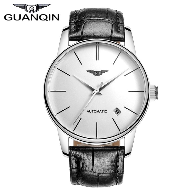 2018 GUANQIN Mens Watch Top Luxury Brand Mechanical Watches for Men Waterproof Sapphire Leather Men's Automatic Wrist Watches 2 2018 GUANQIN Mens Watch Top Luxury Brand Mechanical Watches