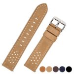Fullmosa 5 Colors for Watch Band, Quick Release Breeze Leather Watch Strap