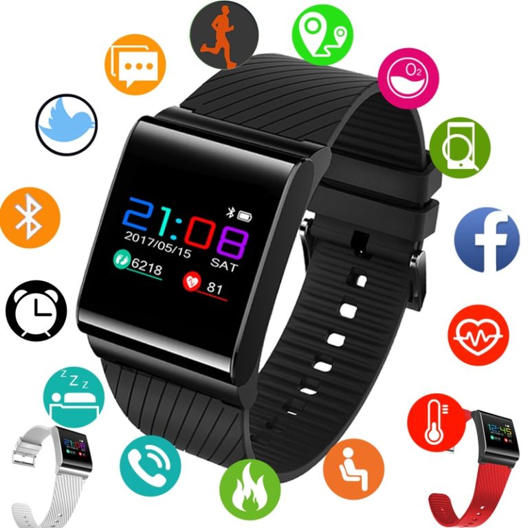 Bluetooth Smart Watch Men Fitness Tracker Heart Rate Detection Color Screen Smartwatch Pedometer Digital Sports Watches Men 1 Bluetooth Smart Watch Men Fitness Tracker Heart Rate Detection Color Screen