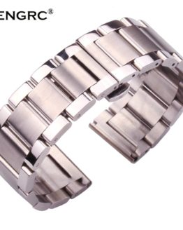 Metal Watch Bracelets Men High Quality Stainless Steel Watchbands Fashion Women Watch Strap