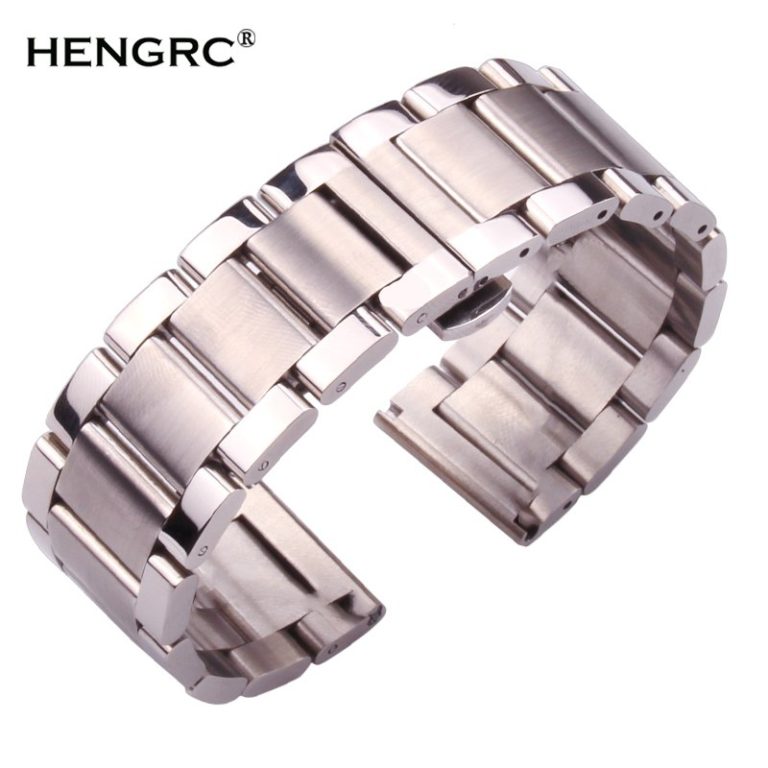 Metal Watch Bracelets Men High Quality Stainless Steel Watchbands Fashion Women Watch Strap