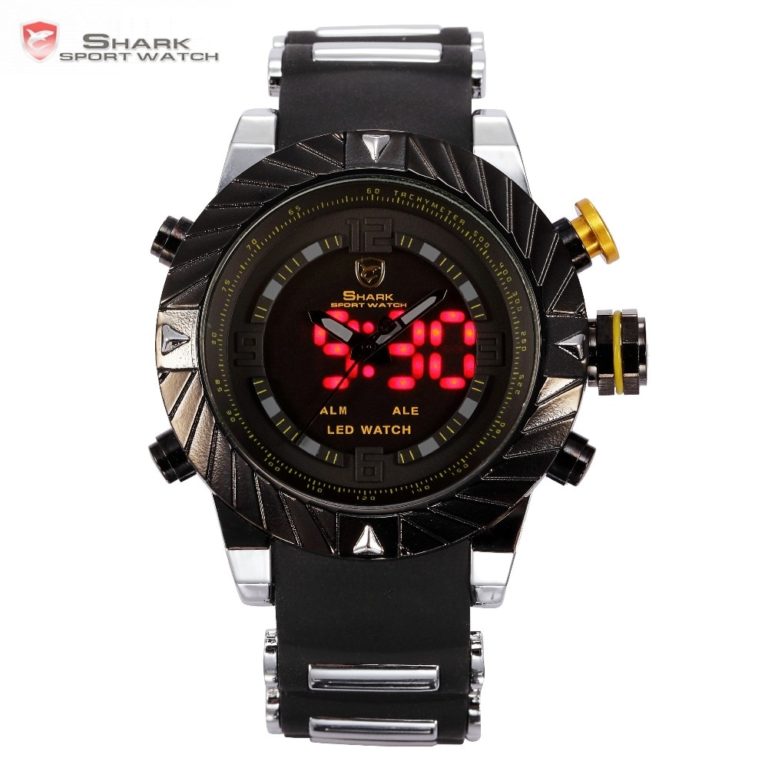 Luxury Goblin Shark Sport Watch – Multifunction Waterproof LED Digital Men's Watch