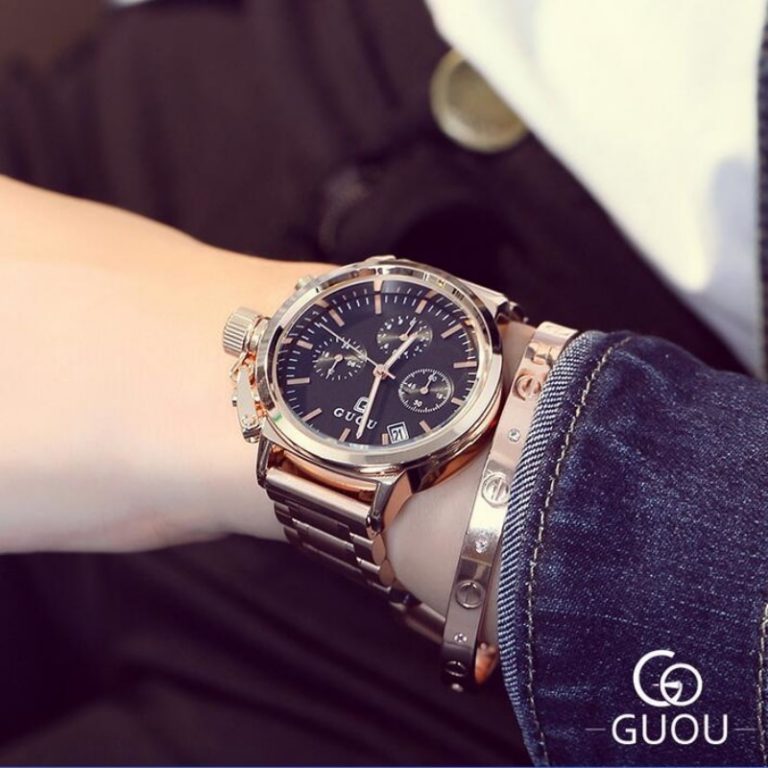 GUOU Watch Women Fashion Exquisite Rose Gold Wrist watches Top Luxury Stainless Steel Women watches reloj mujer relogio feminino 2 GUOU Watch Women Fashion Exquisite Rose Gold Wrist watches