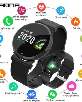 Smart Silicone & Mesh Smart Watch Waterproof Heart Rate Monitor