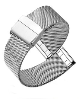 18mm Mesh Milanese Strap Stainless Steel Solid Watch Band Replacement