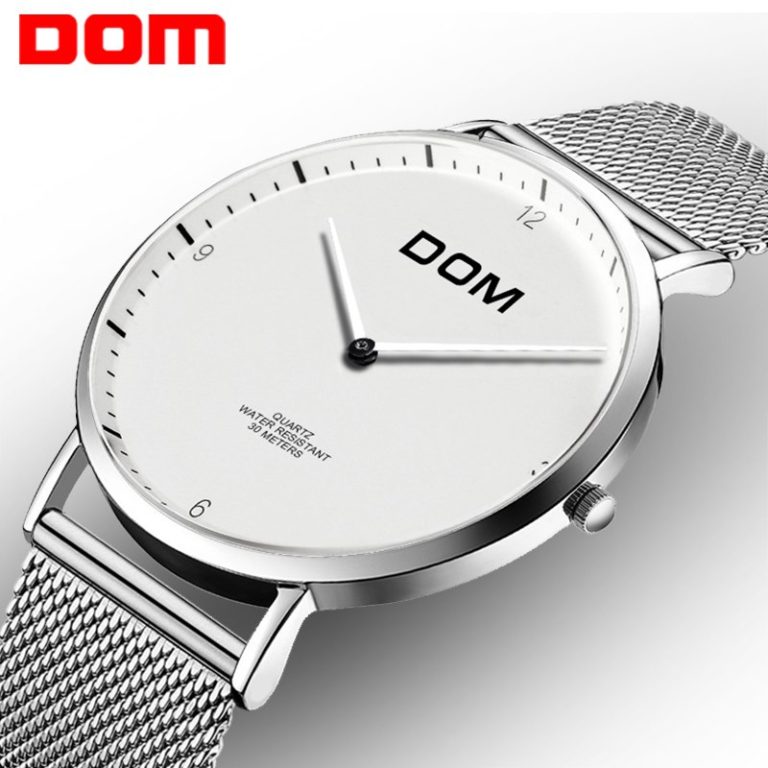 DOM Men Watches Top Brand Simple Quartz man watch Fashion Casual Alloy Watch Male Wrist Mesh watches Relogio Masculino M-36DS 1 DOM Men Watches Top Brand Simple Quartz man watch Fashion Casual
