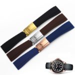 Hot Sale 20mm New Men Lady Black Strap for Clock Silicone Rubber Watch Band