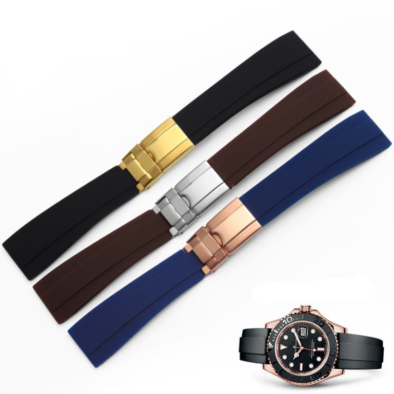 Hot Sale 20mm New Men Lady Black Strap for Clock Silicone Rubber Watch Band Belt Curved End Deployment Clasp Buckle Luxury 1 Hot Sale 20mm New Men Lady Black Strap for Clock Silicone Rubber Watch Band