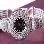 Elegance in Every Tick: 925 Silver Marcasite Bracelet Watch ⌚