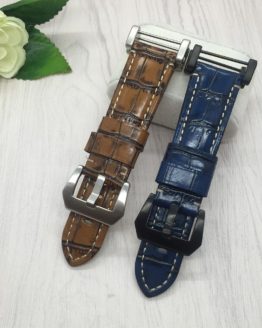 Smart watchband 24mm Quality Genuine Leather Watch band