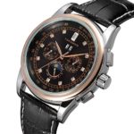 Men's Automatic Leather Band Luxury Mechanical Wrist Watch