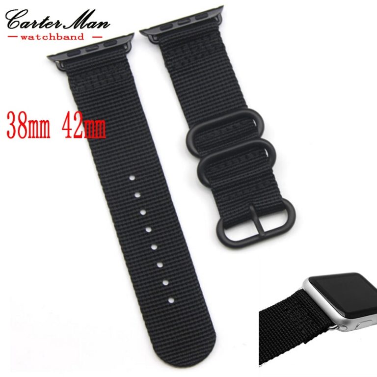 Smart Zulu Nylon iWatch Watchband 38mm 42mm Quality Nylon watch straps