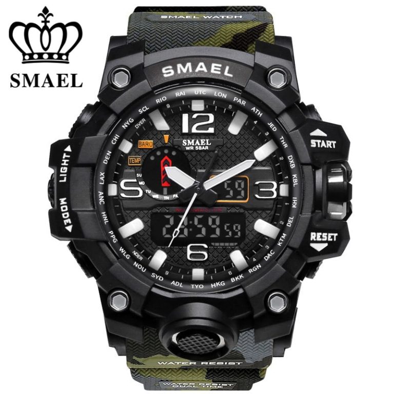 Luxury brand watches men sports dual display mens quartz watch waterproof 50m LED digital analog wrist watch gift clock 2 SMAEL Dual Display Sports Watch for Men – Waterproof 50m LED Digital Analog Wrist Watch