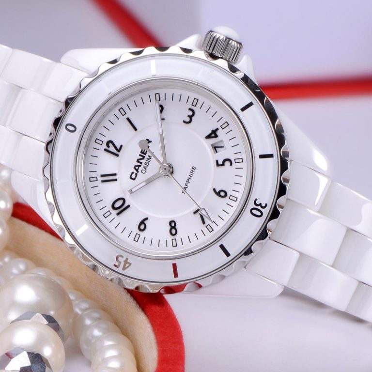 Luxury Brand Women Watches Fashion Casual Elegant Ceramic White Quartz Wrist Watch Women Waterproof 100m CASIMA #6702 2 Luxury Brand Women Watches Fashion Casual Elegant Ceramic White