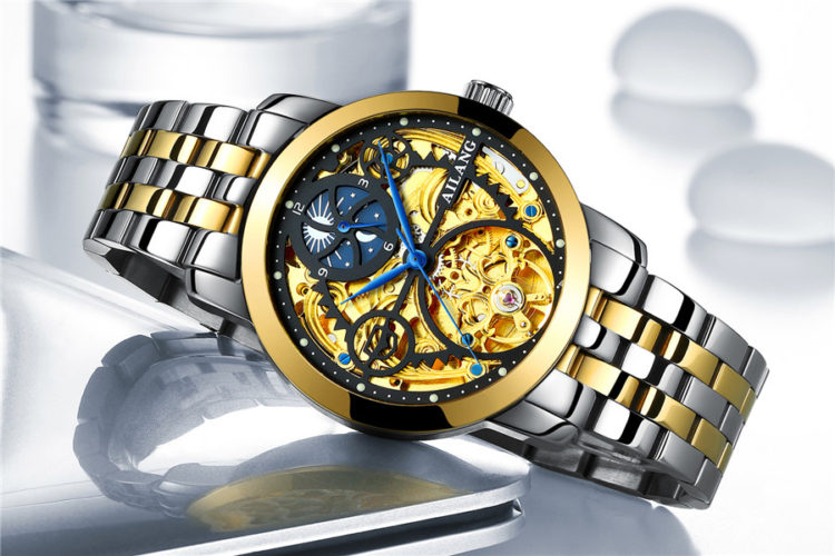 New Tourbillon Men Watches AILANG Top Brand Skeleton Mechanical Sport Watch All Steel Waterproof Luminous Automatic Wrist Watch 2 New Tourbillon Men Watches AILANG Top Brand Skeleton Mechanical Watch