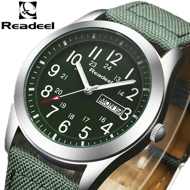 2017 NEW Luxury Brand Readeel Men Sport Watches Men's Quartz Clock Man Army Military Canvas Strap Wrist Watch Relogio Masculino 2017 NEW Luxury Brand Readeel Men Sport Watches