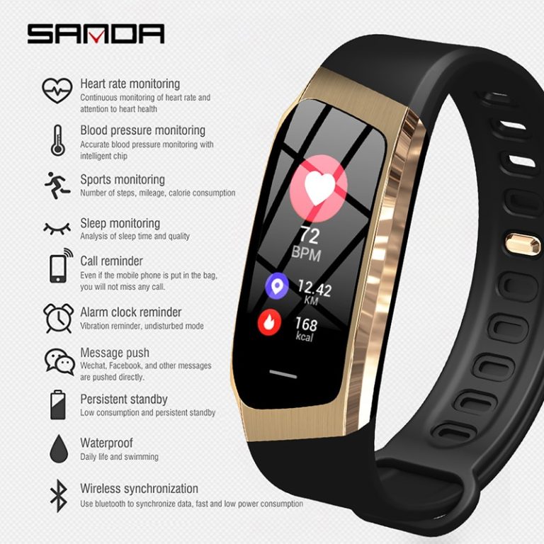 SANDA New Sport Smart Watch Men Fitness Tracker Heart Rate Blood Pressure Monitor Smartwatch Women Bluetooth for ios android 2 SANDA New Sport Smart Watch Men Fitness Tracker Heart Rate Blood Pressure