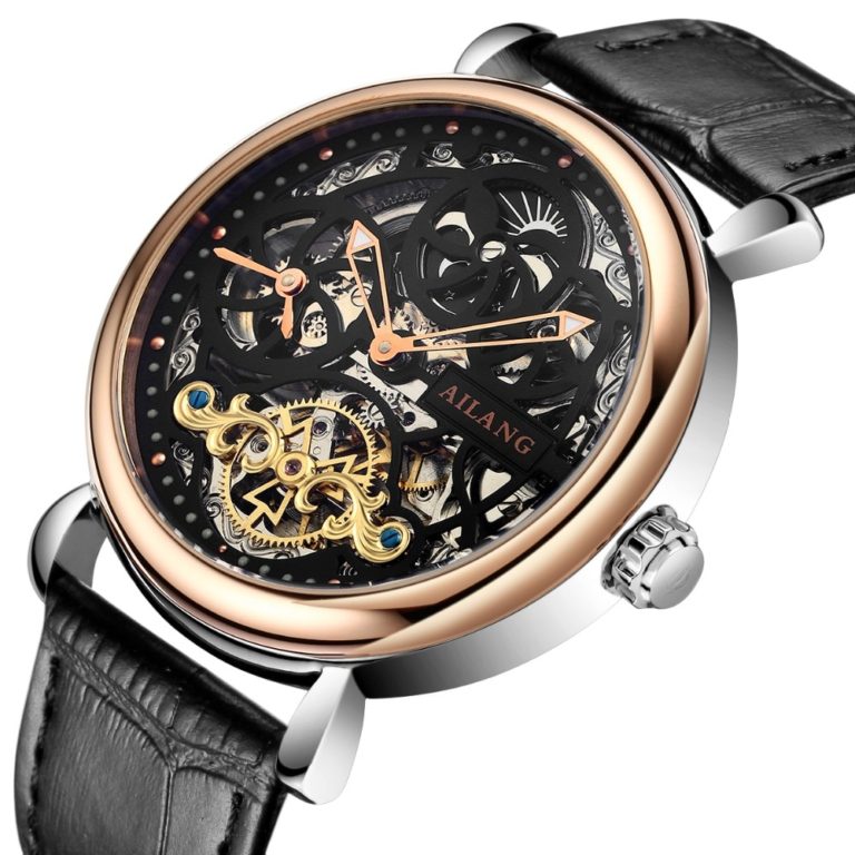 AILANG Skeleton Tourbillon Watch Top luxury brand Men watch Business Wrist watch Mens gift Tourbillon Automatic Mechanical Watch 1 AILANG Skeleton Tourbillon Watch Top luxury brand Men watch