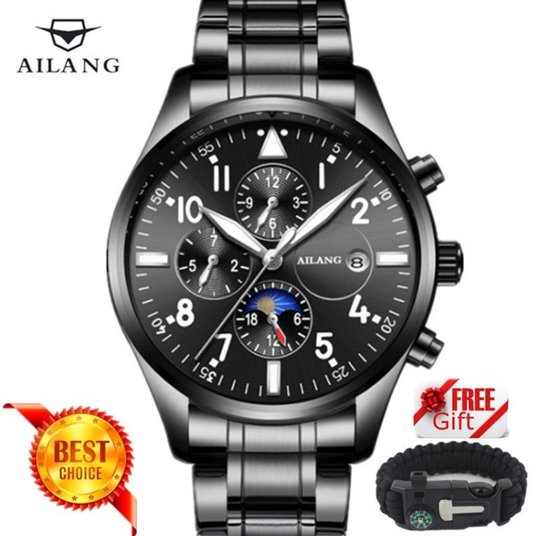 Famous Luxury Brand Fashion Automatic Mechanical Watch Men Stainless steel Waterproof Calendar Sport Wrist Watch Relojes Hombre Famous Luxury Brand Fashion Automatic Mechanical Watch Men