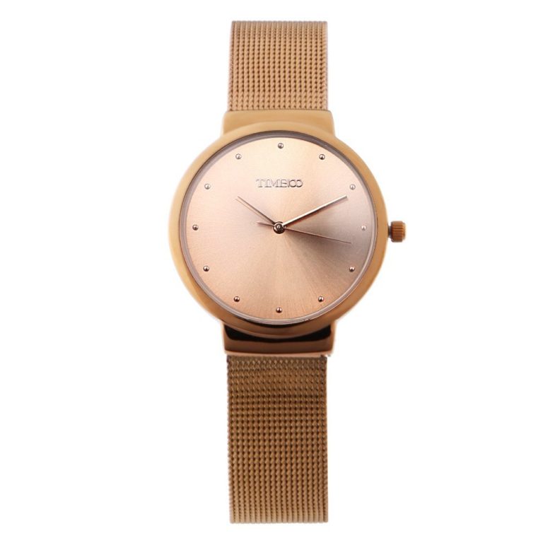 Time100 Women Quartz Watches Analog ultrathin Case Mesh Belt Strap
