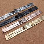 New arrival men lady 20mm 22mm 24mm Watchband straps Gold Rose gold Black