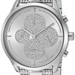 Michael Kors Slater Women’s Watch with stainless steel strap, pave stone accents, and four subdials for elegant timekeeping. 