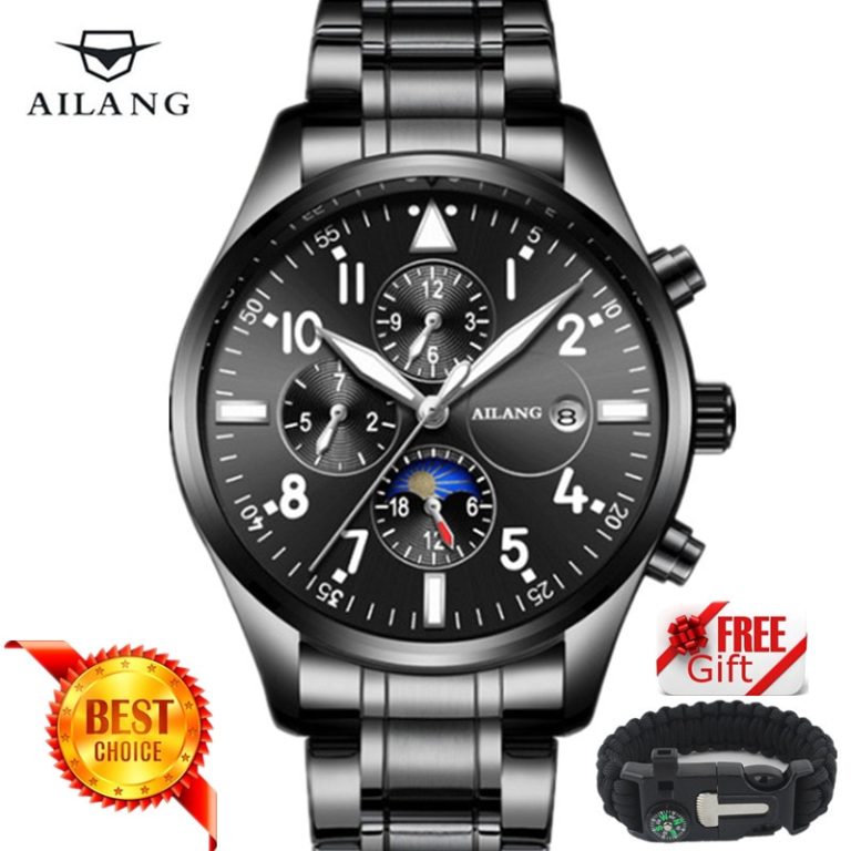 Famous Luxury Brand Fashion Automatic Mechanical Watch Men Stainless steel Waterproof Calendar Sport Wrist Watch Relojes Hombre 1 Famous Luxury Brand Fashion Automatic Mechanical Watch Men