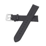 Berfine 20mm Black Calf Leather Watch Band Replacement