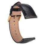 WOCCI 18mm Alligator Embossed Leather Watch Band