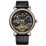 Vintage Designer Skeleton Face Men Antique Mechanical Watches