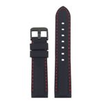 StrapsCo Rubber Diver Mens Watch Band - Quick Release Strap