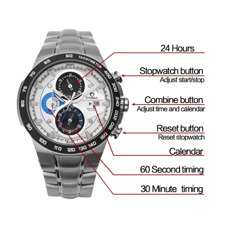 Luxury Brand Watches Men Sports Luminous Racing Mens Quartz Movement Wrist Watch Waterproof 100m Stainless steel CASIAM#8209 2 Luxury Brand Watches Men Sports Luminous Racing Mens